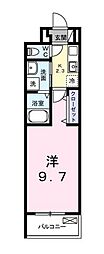 ポパイ 1Kの間取図画像