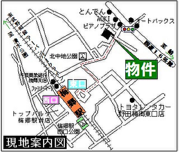 地図を拡大表示