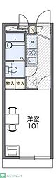 レオパレスＳＮＯＷ 2階1Kの間取り