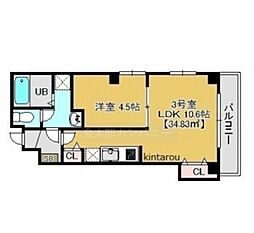 Ｒｅｌａｃｈｅ船橋 2階1LDKの間取り