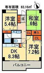 間取図画像 3LDK