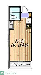 東京メトロ東西線 南行徳駅 徒歩12分の賃貸マンション 3階ワンルームの間取り