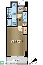 ＨＦ葛西レジデンス 3階1Kの間取り
