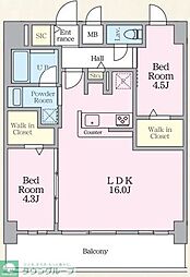 間取図画像 2LDK