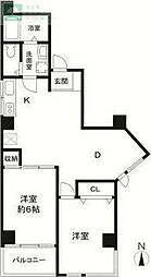 関口ビル 2LDKの間取図画像