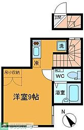 AlleyHouse 1Kの間取図画像