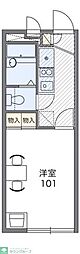 レオパレスベイサイドイン三上 1Kの間取図画像