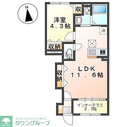 Lumiere・Arv(ルミエール・アルヴ) 1LDKの間取図画像