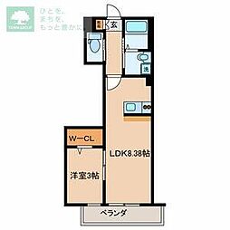 シエスタ 1LDKの間取図画像