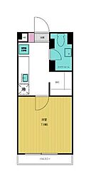 行徳マンション 1Kの間取図画像
