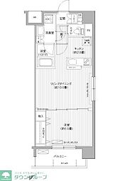 レ・ソール本八幡グローレ 1LDKの間取図画像