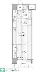 レ・ソール本八幡グローレ 1LDKの間取図画像