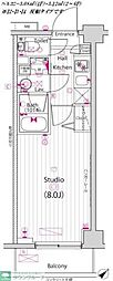 ガーラ行徳グランドステージ 1Kの間取図画像