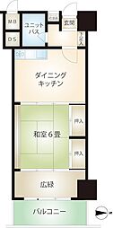 熱海サニーハイツ 1DKの間取図画像