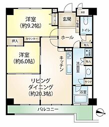 ロイヤルヴァンベール熱海伊豆多賀 2LDKの間取図画像