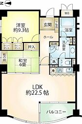 パーク・セレノ真鶴アスール 2LDKの間取り