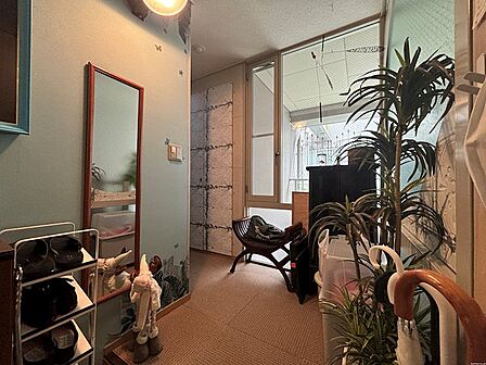 玄関に入った途端にリゾート感が溢れています。