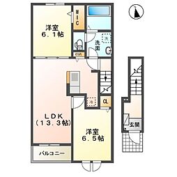間取図画像 2LDK