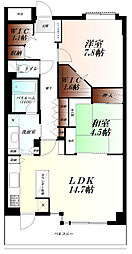 コンフォートパティオ熊谷東 2LDKの間取図画像