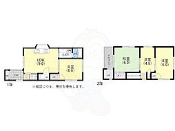 須磨区大手町3丁目貸家 1階4SLDKの間取り