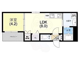 F asecia dumalis 1階1LDKの間取り