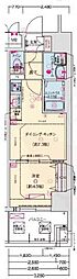 プレサンス神戸セレスティア 1DKの間取図画像