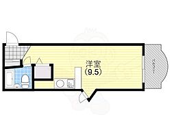 ミスティエイト ワンルームの間取図画像