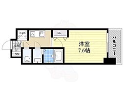 Luxe神戸WEST 1Kの間取図画像
