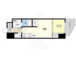 セレニテ神戸ミラクシュッド 1DKの間取図画像