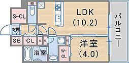 アーバネックス神戸六甲 1LDKの間取図画像