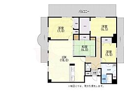 ライオンズマンション須磨妙法寺 4SLDKの間取図画像