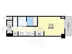 MJC神戸ハーバーウエスト 1Kの間取図画像