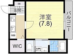 ワコーレヴィアーノ須磨行幸町 1Kの間取図画像