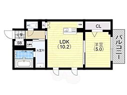 Salena 1LDKの間取図画像
