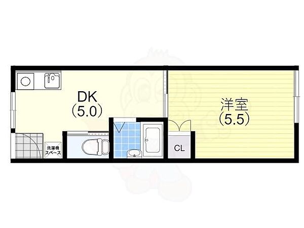 西原コーポ 304｜兵庫県神戸市須磨区北町１丁目(賃貸アパート1DK・3階・21.87㎡)の写真 その2