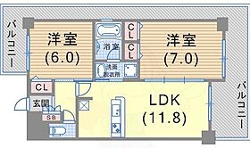 エステムプラザ神戸西5ミラージュ  ｜ 兵庫県神戸市兵庫区西宮内町2番20号（賃貸マンション2LDK・11階・53.76㎡） その2