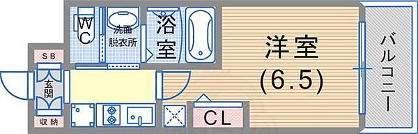 エステムコート神戸ハーバーランド前7レーベル 406｜兵庫県神戸市兵庫区佐比江町(賃貸マンション1K・4階・20.99㎡)の写真 その2