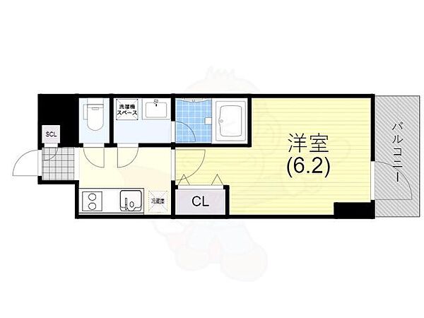 神戸国香通Futur 504｜兵庫県神戸市中央区国香通４丁目(賃貸マンション1K・5階・20.46㎡)の写真 その2