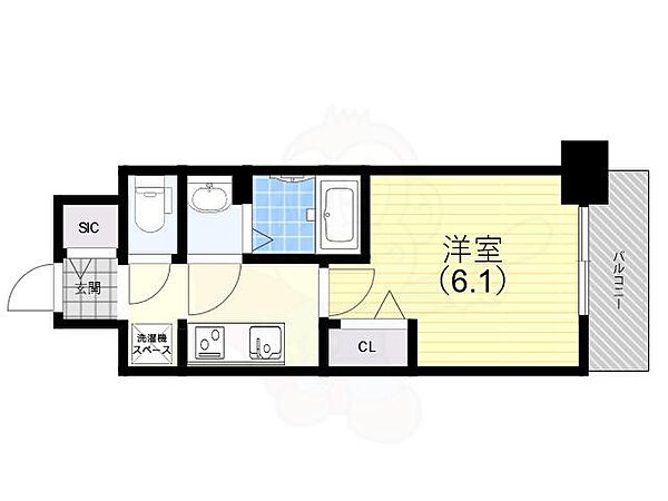 アドバンス神戸パーチェ 603｜兵庫県神戸市長田区二番町３丁目(賃貸マンション1K・6階・22.04㎡)の写真 その2