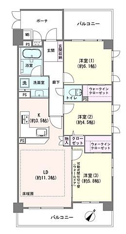 間取り コスモ日本橋浜町 15階/-