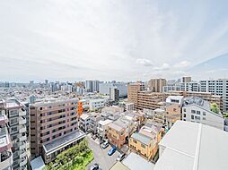 11階三方角部屋ならではの開放感