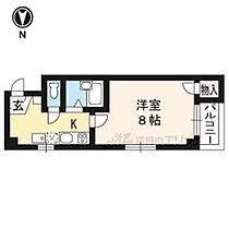 京都府京都市上京区主税町（賃貸マンション1K・2階・21.00㎡） その2