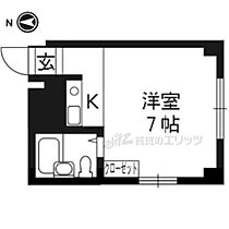 プチ下立売 201 ｜ 京都府京都市上京区下立売通大宮西入浮田町（賃貸マンション1R・2階・17.00㎡） その2