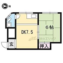 京都府京都市左京区田中西浦町（賃貸マンション1LDK・2階・28.00㎡） その2