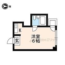 京都府京都市左京区下鴨西林町（賃貸マンション1R・5階・15.00㎡） その2