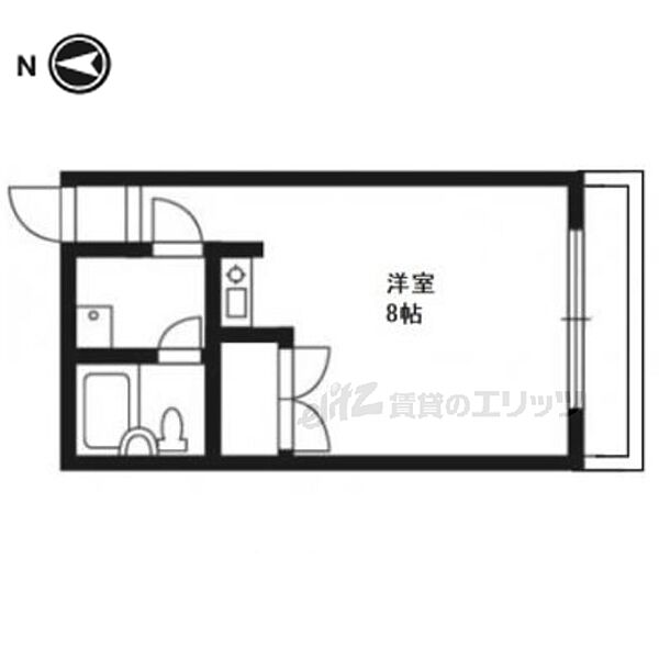 リヴァク下鴨西 402｜京都府京都市左京区下鴨西本町(賃貸マンション1R・4階・17.00㎡)の写真 その2