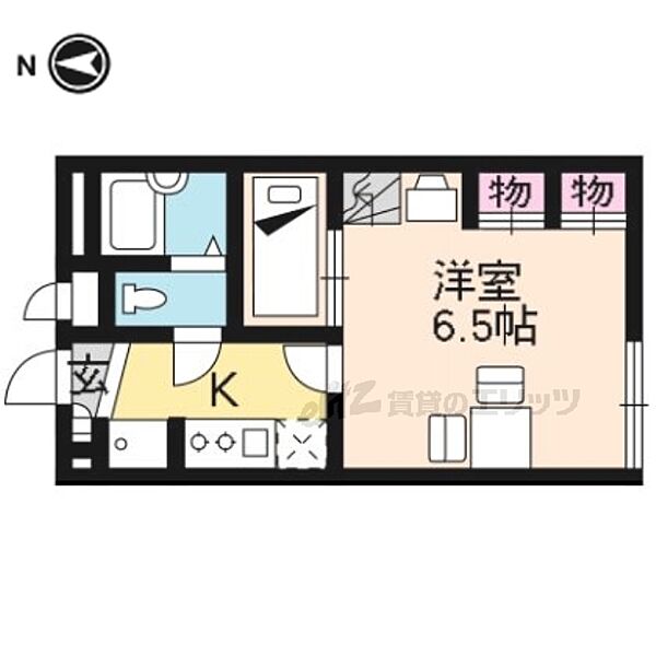 レオパレス京都鷹峯 201｜京都府京都市北区鷹峯上ノ町(賃貸アパート1K・2階・19.87㎡)の写真 その2