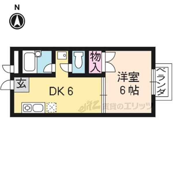 京都府京都市上京区寺之内通千本西入柏清盛町(賃貸マンション1DK・3階・25.00㎡)の写真 その2