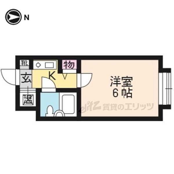 ラベンダー 308｜京都府京都市上京区南舟橋町(賃貸マンション1K・3階・15.00㎡)の写真 その2