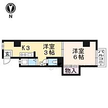 牧マンション 33 ｜ 京都府京都市左京区田中里ノ内町（賃貸マンション2K・3階・27.00㎡） その2